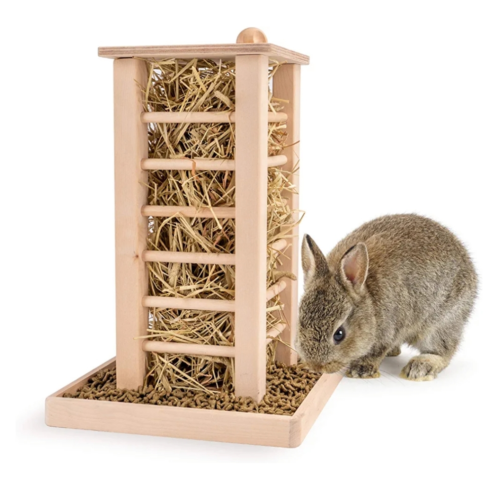 Bamboo hay holder